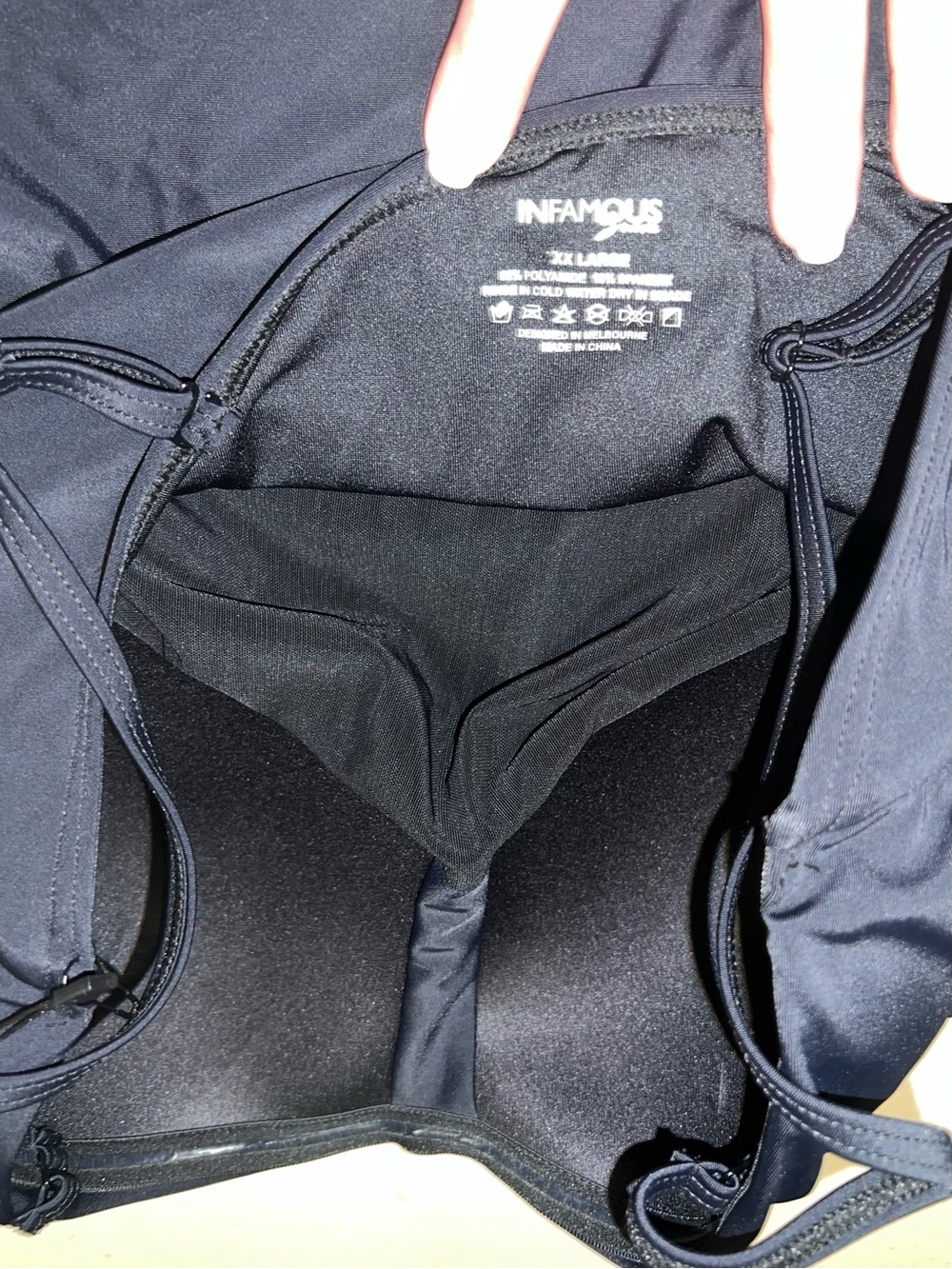 Infamous Swim Women's 2XL Black One-Piece Swimsuit - NWT - Picture 8 of 8
